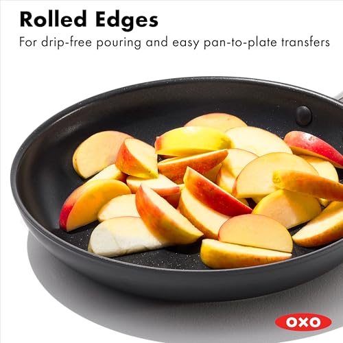 OXO 10-Inch Black Ceramic Nonstick Frying Pan Skillet - Hard Anodized, Oven & Dishwasher Safe