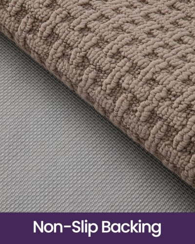 DEXI Indoor Entryway Doormat 48x72 Beige Non-Slip Absorbent Door Mat