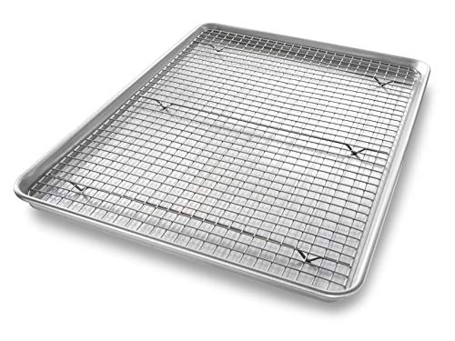 USA Pan Extra Large Sheet Baking Pan & Cooling Rack Set Pack of 1