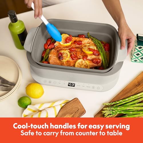BELLA 6-Quart Multi-Functional Programmable Multi-Cooker with Sear, Sauté, Steam & Slow Cook