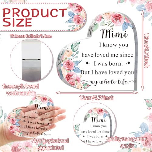 Soaoo Mimi Gifts Acrylic Desk Sign for Grandma - Classic Style