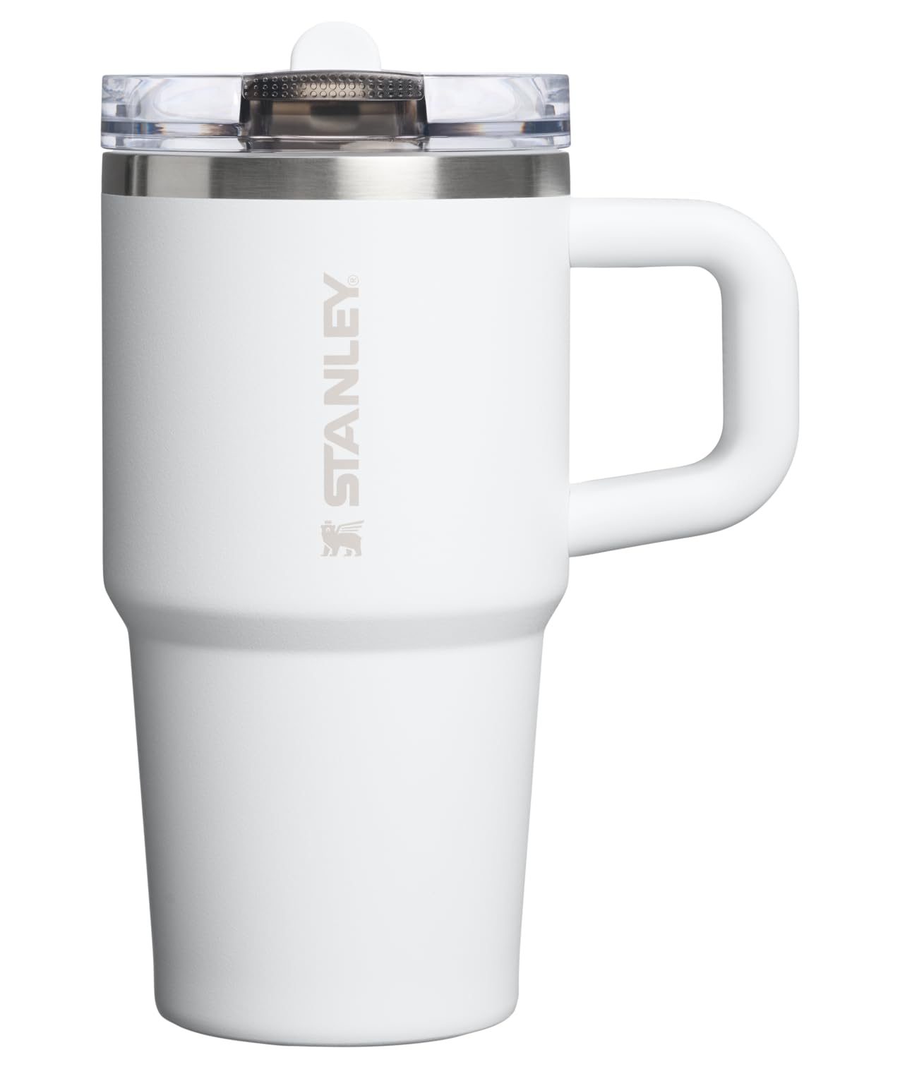 STANLEY Quencher ProTour Flip Straw Tumbler with Leakproof Lid 20 oz | Built-In Straw & Handle | Cupholder Compatible for Travel | Insulated Stainless Steel Cup | BPA-Free | Frost