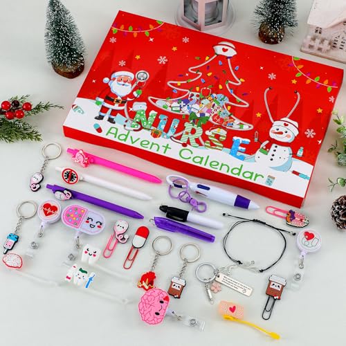 Christmas Nurse Advent Calendar 2026 - 24 Days Holiday Countdown Gift