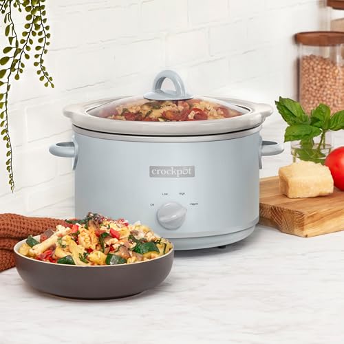 Crock-Pot 4.5-Quart Manual Slow Cooker with Removable Stoneware - Blue
