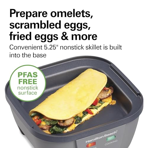 Hamilton Beach 6-in-1 Electric Egg Cooker for Hard Boiled Eggs, Sous