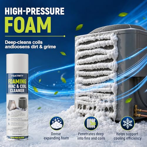 Featrity 3-Pack 19 Fl Oz Foaming AC Coil Cleaner for Condenser & Evaporator