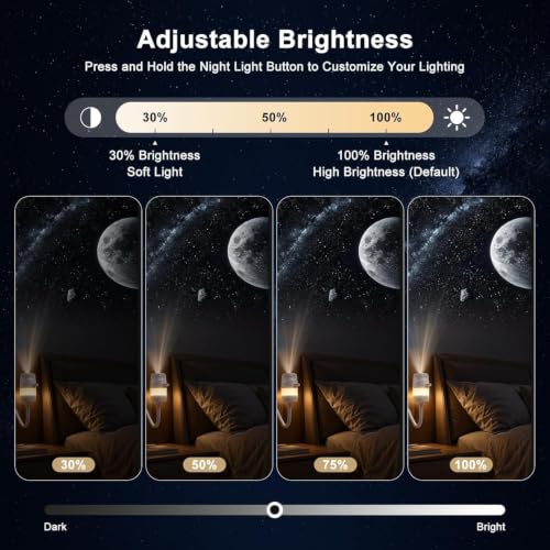 2-in-1 Galaxy Projector Night Light with 13 Films - Star & Galaxy Projection
