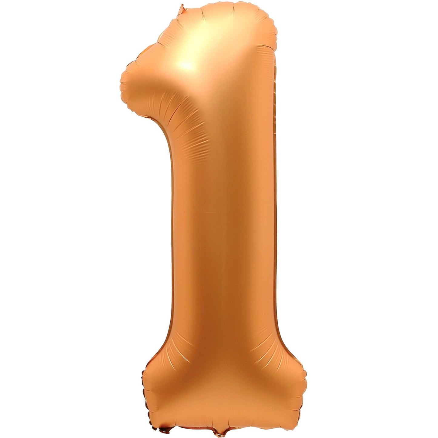 1 Balloon, Number 1 Balloons 40 Inch, Orange Large Big Foil Number 1 Balloon for First Birthday Party Graduation Wedding Anniversary Baby Shower Bachelorette Decoration Supplies (Orange)