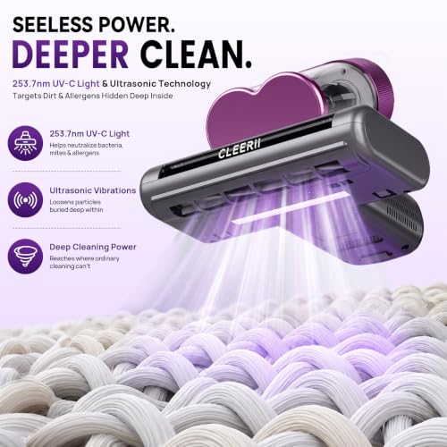 Pro Mattress Vacuum Cleaner 16kPa Suction 500W Corded Bed & Sofa Cleaner
