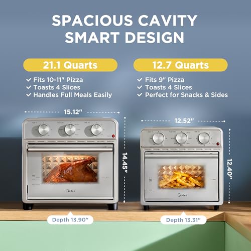 Midea Neo 12.7 Quarts Stainless Steel Air Fryer Toaster Oven Combo