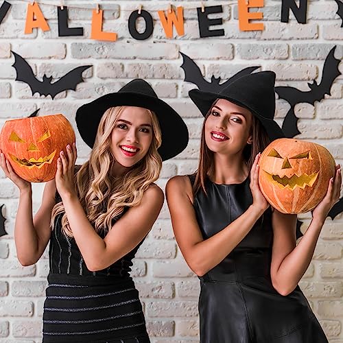 Halloween Witch Hat Knitted Witch Cap for Women - 12 Pack