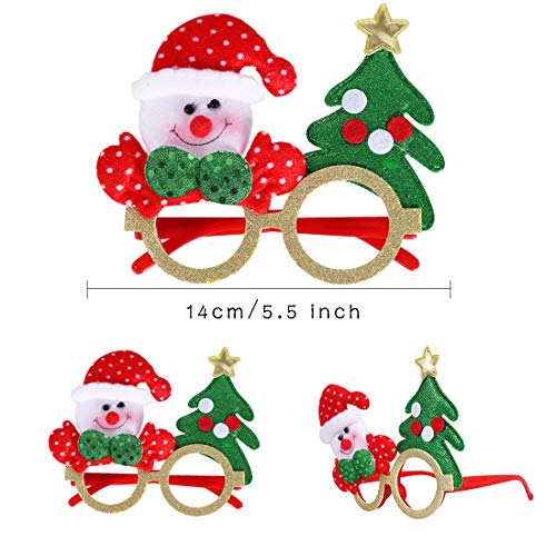 Max Fun 24-Pack Christmas Glitter Glasses Frames party favors 24 designs