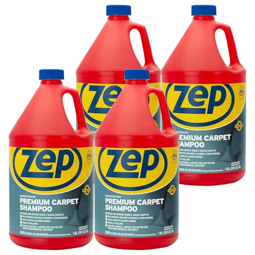 Zep Premium Carpet Shampoo 1 Gal - Deep Cleaning & Stain Removal - Case of 4 - Variation 1