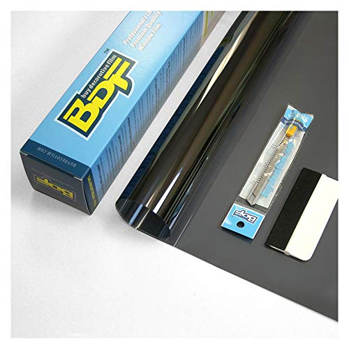 Black Window Film - Daytime Privacy & Sun Control 48in x 12ft - Very Dark