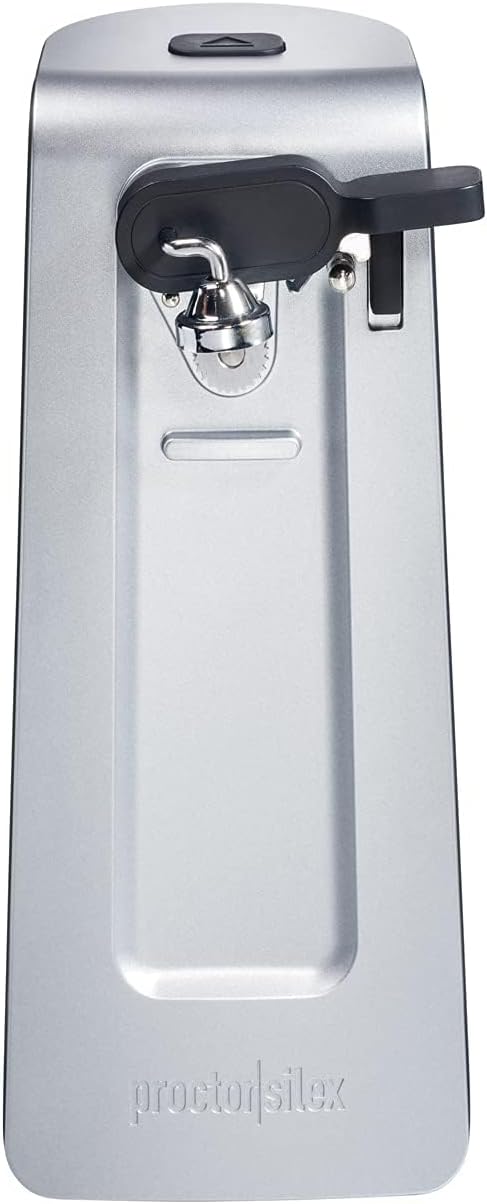 Proctor Silex Electric Can Opener - Automatic Stainless Steel Blade, Easy-Clean Lever, Extra Tall, Silver