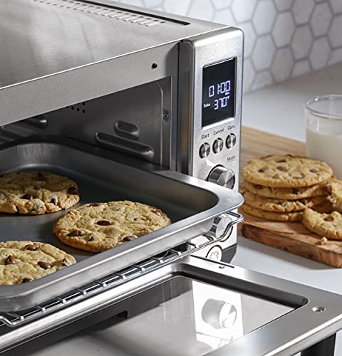 GE Convection Toaster Oven with Calrod Heating 7 Modes Large Capacity Stainless Steel