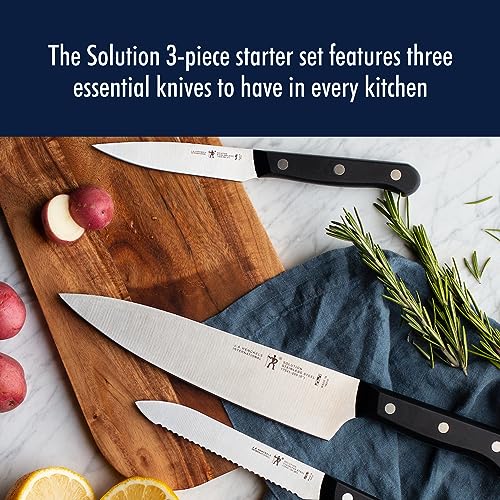 Henckels Solution 3-Piece 8-Inch Chef Knife Set with Razor-Sharp Blades