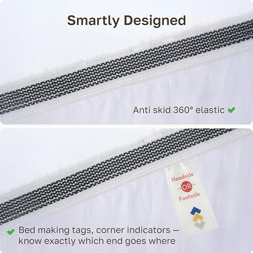Organic Cotton King Fitted Sheet - Bright White, 15-inch Deep Pocket, GOTS Certified - Variation 01