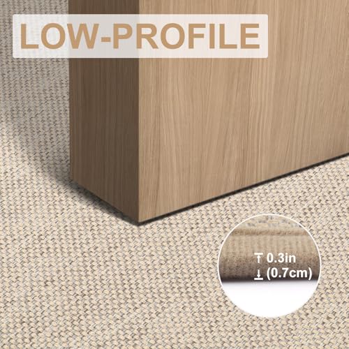 LEKEEPGO Door Mat 32"x47", Non Slip Washable Indoor Mat, Khaki