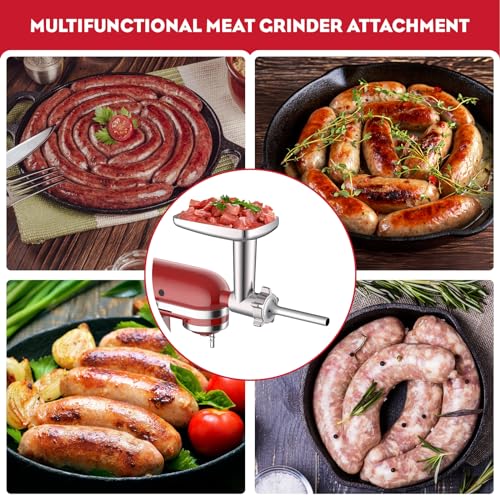 KitchenAid Meat Grinder & Stainless Steel Slicer Shredder Attachment Set