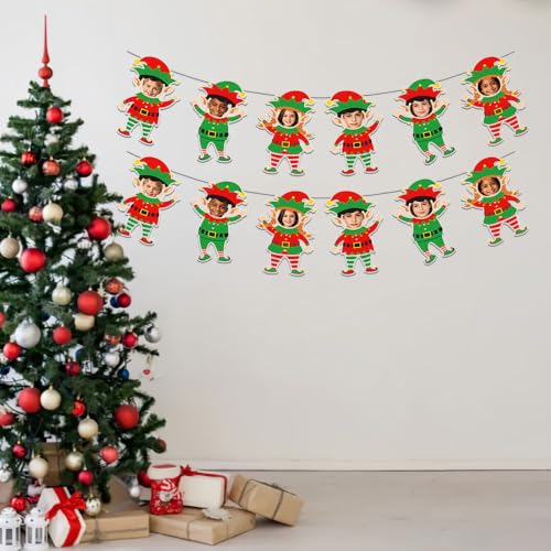 Christmas Elf DIY Photo Banner - Holiday Party Decor & Classroom Bulletin Board