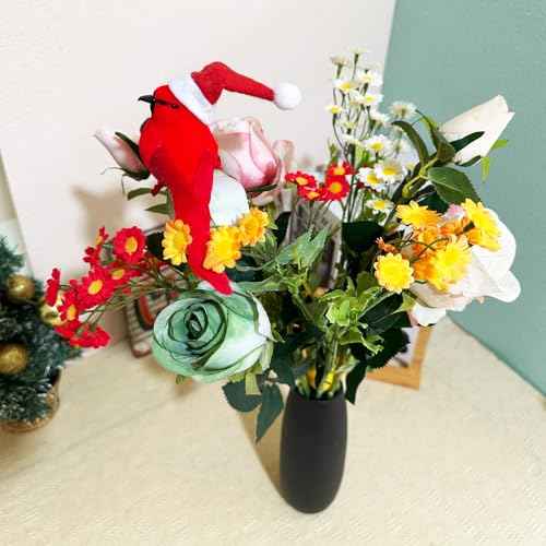 2pcs Christmas Cardinals Artificial Red Cardinal Birds Red Bird Decor for Christmas Decorations Tree Flower Floral Arrangements Yard Patio Wreath Design