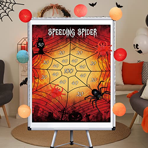 Halloween Dart Board Game for Kids Family, Throw Spider on the Web,