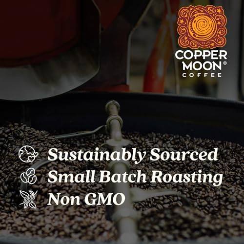 Copper Moon Sumatra Whole Bean Coffee Dark Roast 80oz (5lb) - Bold, Rich Flavor