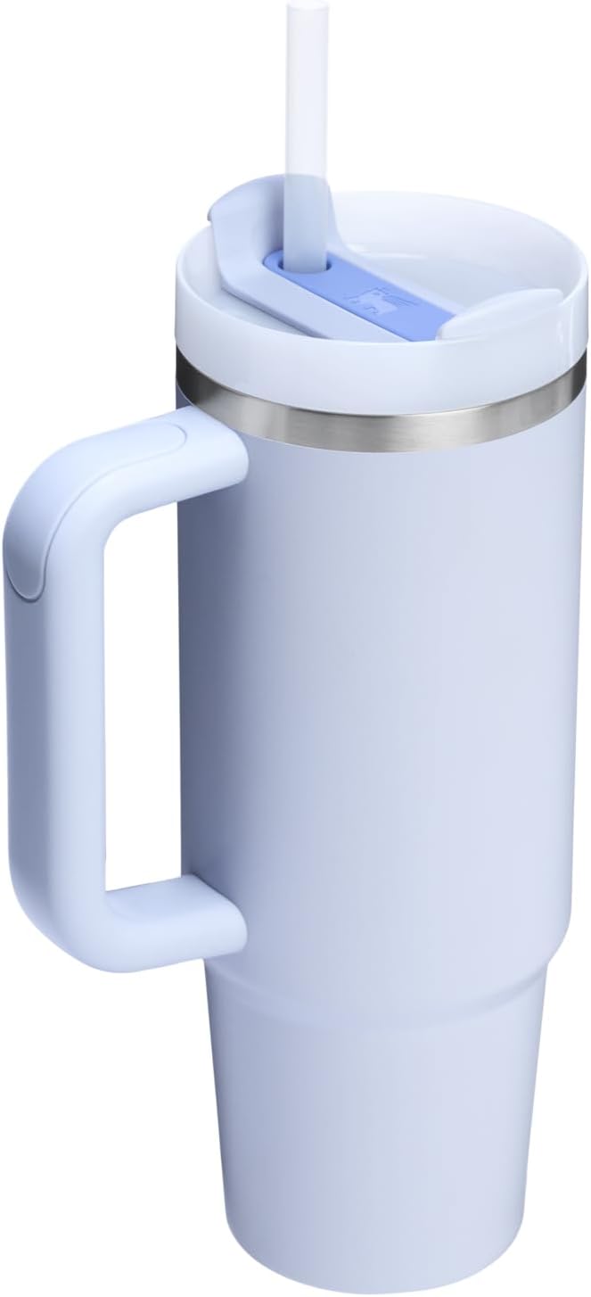 STANLEY Quencher H2.0 Tumbler - 30 oz Insulated Stainless Steel Cup with Handle & Straw | BPA-Free | Dew Drop