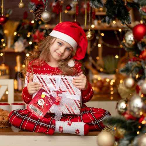 9 Pack Christmas Money Holder Ornaments for Gifting Cash, Xmas Gift Card With Plastic Cover & Adhesive for Decoration, Suit With Tree Gift Bags Boxes