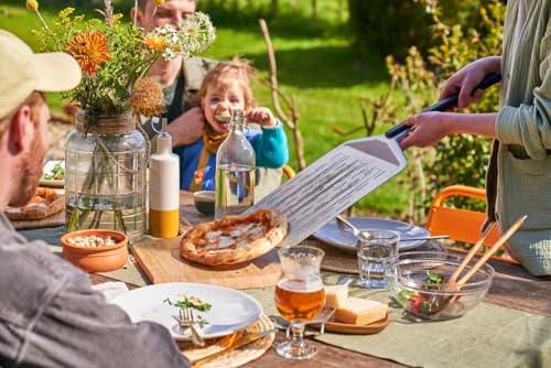 Ooni 14” Bamboo Pizza Peel - 22.6" L x 14" W Wooden Pizza Spatula & Serving Board