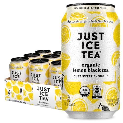 Organic Lemon Black Iced Tea 12-Pack - Fresh-Brewed, No Artificial Flavors
