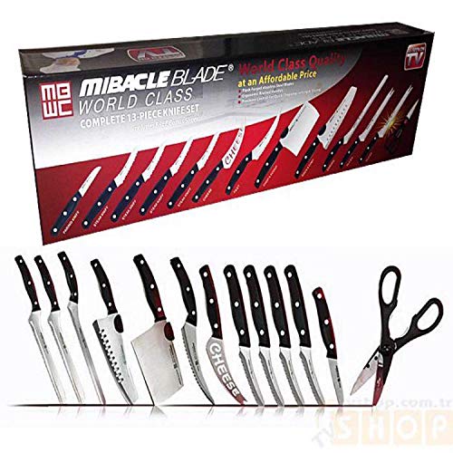 13-Piece Professional Chef's Knife Set - Sharp Stainless Steel Kitchen Cutlery