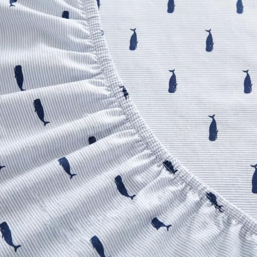 Nautica - Queen Cotton Percale Sheet Set with Matching Pillowcases