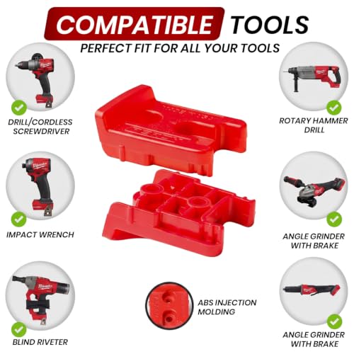 Universal Tool Organizer Rack for Milwaukee M18 18V - Holds 5 Cordless Power Tools
