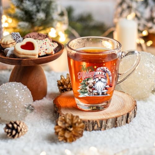 Christmas Gnome UV DTF Cup Wraps for 16 oz Glass Water Bottles - 20 Pack