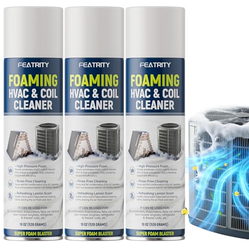 Featrity 3-Pack 19 Fl Oz Foaming AC Coil Cleaner for Condenser & Evaporator