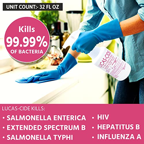 LUCAS-CIDE Salon & Spa Disinfectant, Hospital Grade EPA, 1 Gallon