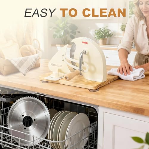 Foldable Manual Bread Slicer Cutter for Homemade Sourdough - Adjustable Thickness
