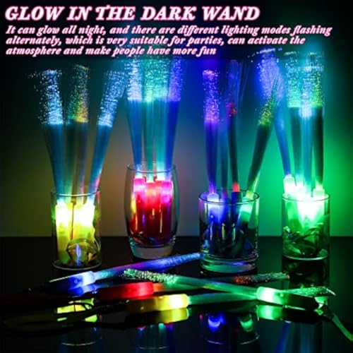 200 Pcs Fiber Optic Glow Stick Wands with Batteries - Party & Event Props Variation of THIS listing 200