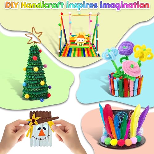 Kids Arts and Crafts Supplies Kit with 2000+ Pieces - DIY Jewelry & Craft Set - Variation of THIS listing