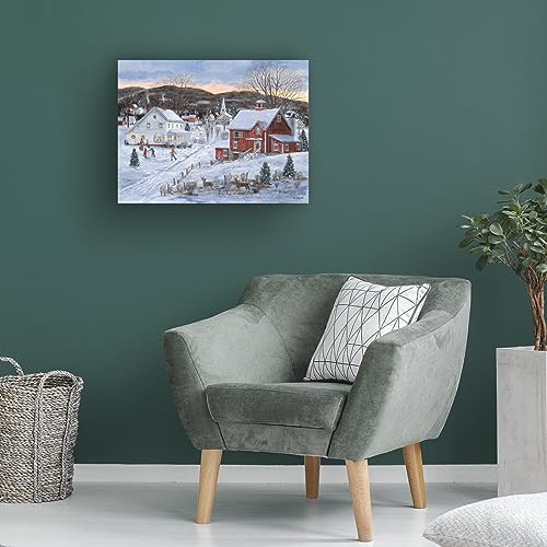 Trademark Fine Art Christmas Presence Canvas Wall Art 35x47 Stretched Canvas