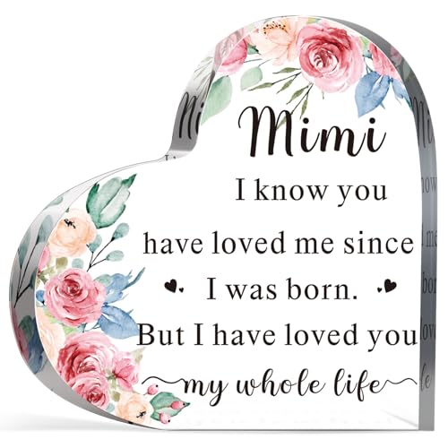 Soaoo Mimi Gifts Acrylic Desk Sign for Grandma - Classic Style