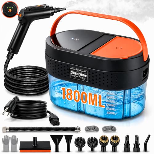 Handheld Steam Cleaner with 1800ml Large Tank for Deep Home Cleaning