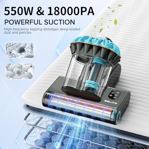 Belife M8 Blue Mattress Vacuum Cleaner with UV, Hot Air & HEPA Filter