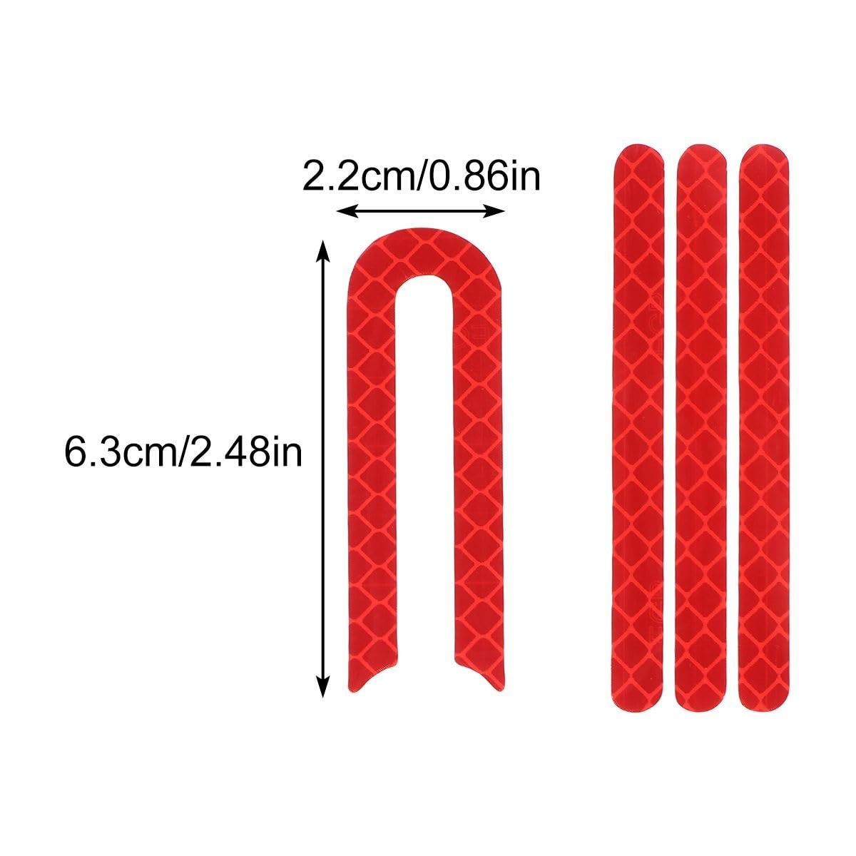 Abaodam Scooter Reflective Strips 5 Pack Waterproof Bike Warning Stickers Cycling Reflective Decals for Night Safety Visibility