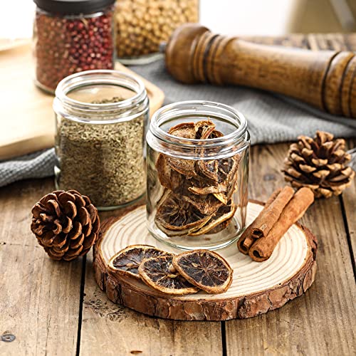 24 Pack 8oz Glass Mason Jars with Airtight Metal Lids - Food & Candle Storage
