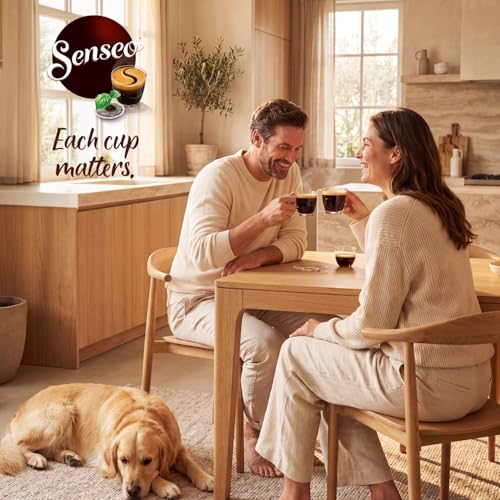 Strong Dark Roast Coffee Pods - 144 Count for Senseo & Compatible Coffee Machines