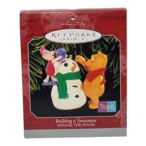 Hallmark Winnie the Pooh Snowman Keepsake Ornament 1998 QXD4133