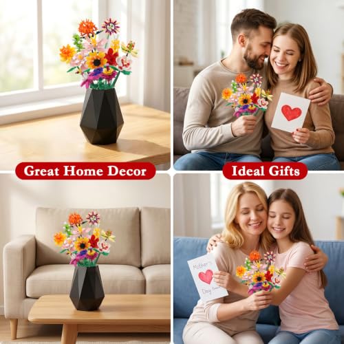 Flower Advent Calendar 2026 – 24-Day Christmas Countdown Building Set for Kids & Adults